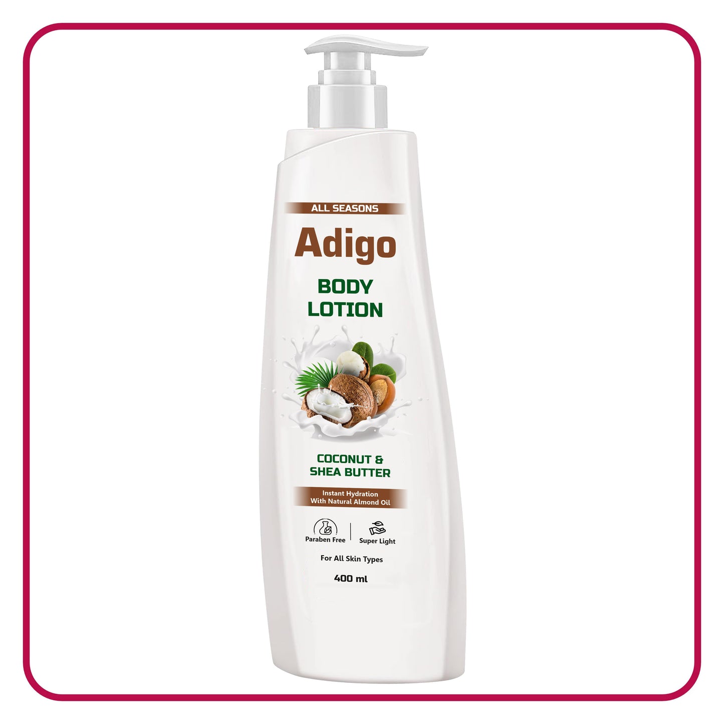 Body Lotion Coconut & Shea Butter For All Skin Type - 400ml