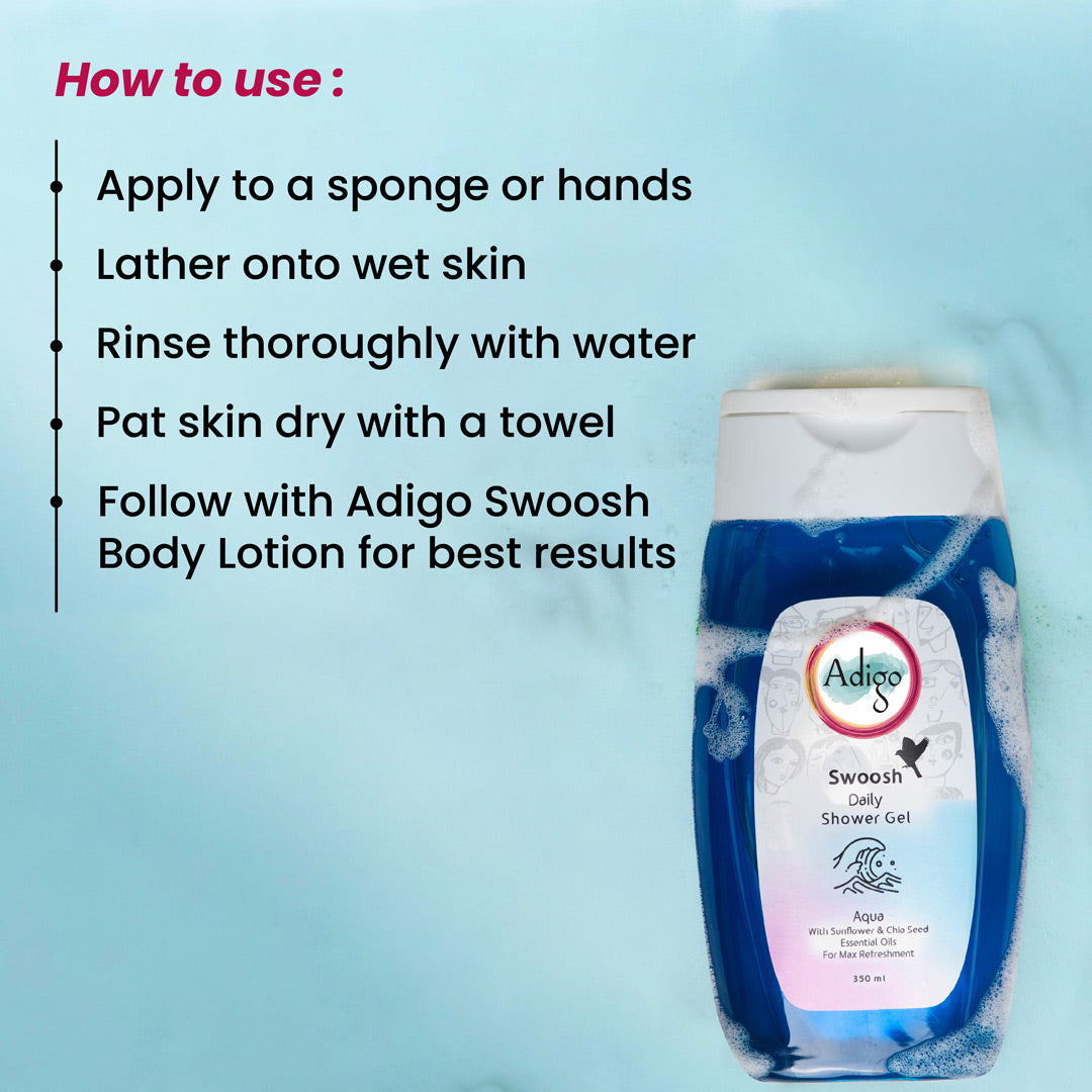 Swoosh Daily Shower Gel Aqua - 350ml