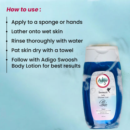 Swoosh Daily Shower Gel Aqua - 350ml
