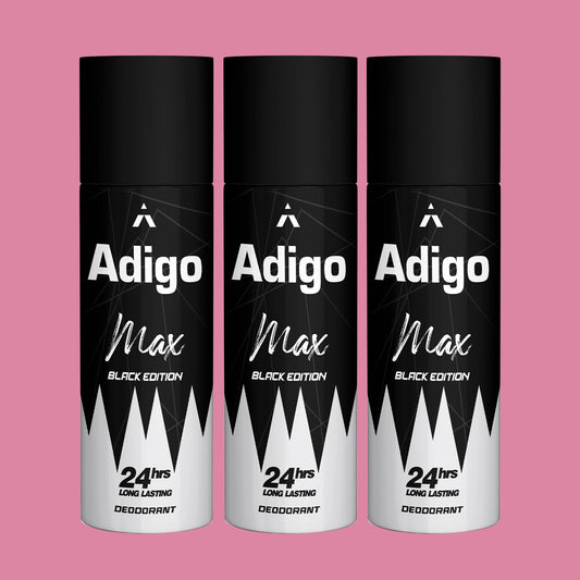 Max Black Edition Deodorant - Pack of 3