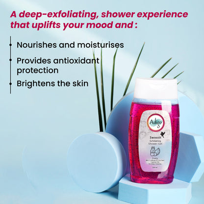 Swoosh Exfoliating Shower Gel Fruity - 350ml