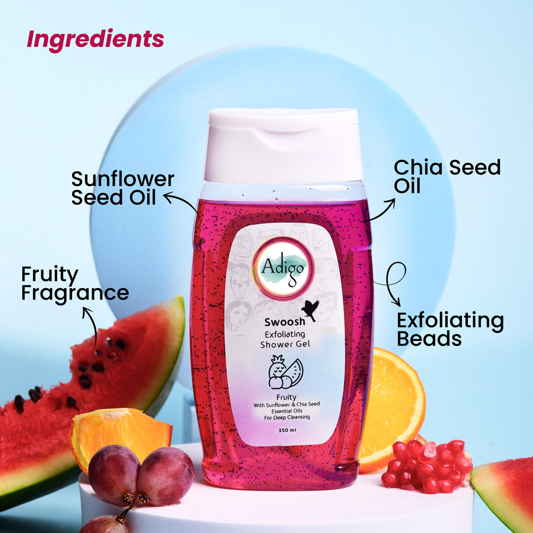 Swoosh Exfoliating Shower Gel Fruity - 350ml