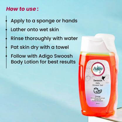 Swoosh Daily Shower Gel Orange - 350ml