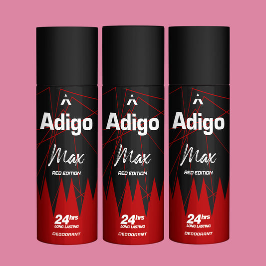 Max Red Edition Deodorant - Pack of 3