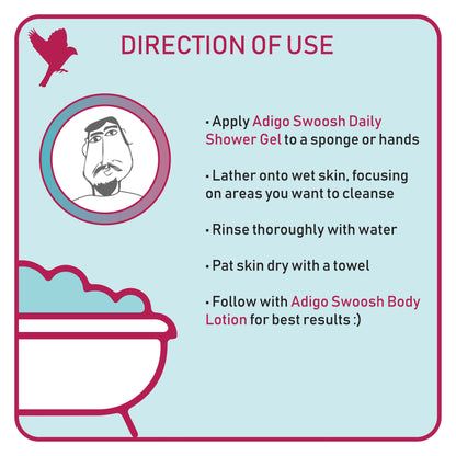 Swoosh Daily Shower Gel Aqua - 350ml