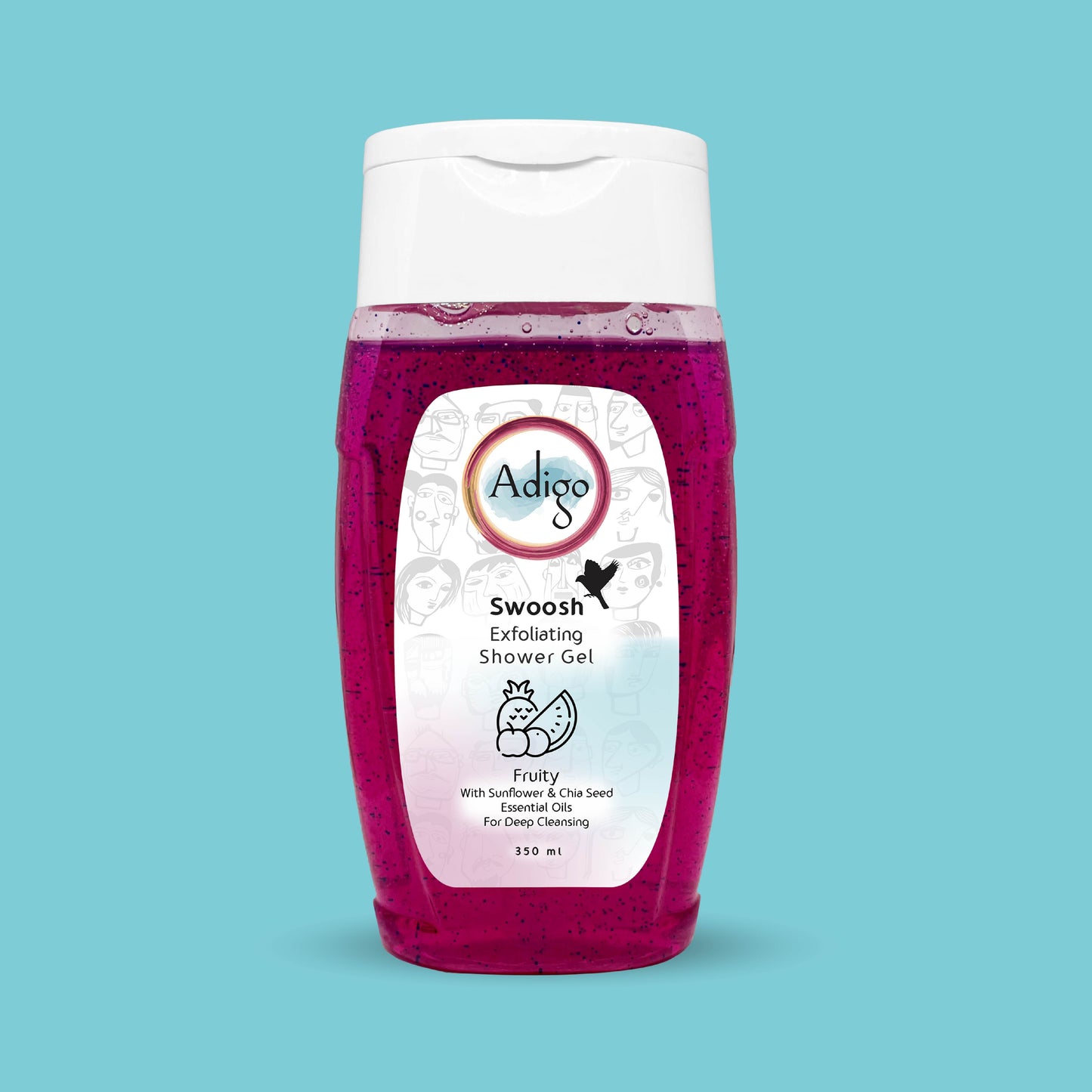 Swoosh Exfoliating Shower Gel Fruity - 350ml